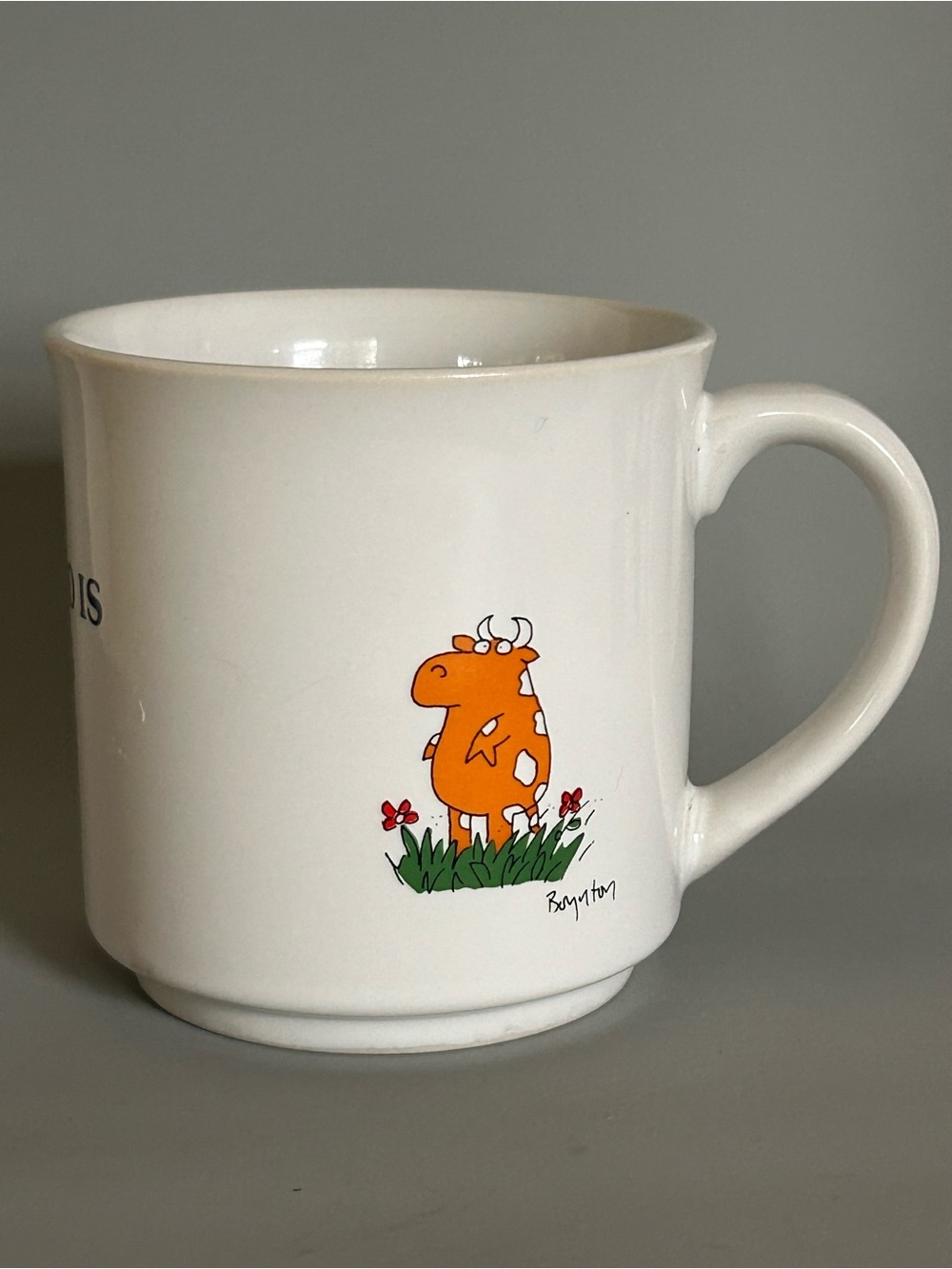 Vintage Sandra Boynton Cow Outstanding Field Pop Culture Humor Joke Coffee Mug